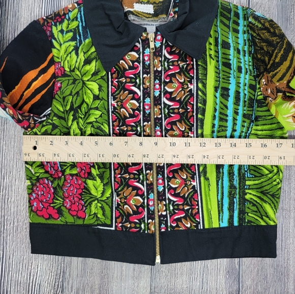 Rusty Cuts Zip Up Floral Deer Lightweight Jacket - Picture 13 of 13